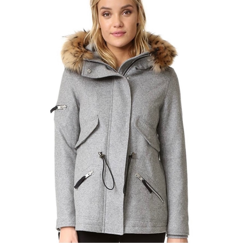 SAM Delancey Wool Coat Size XSMALL